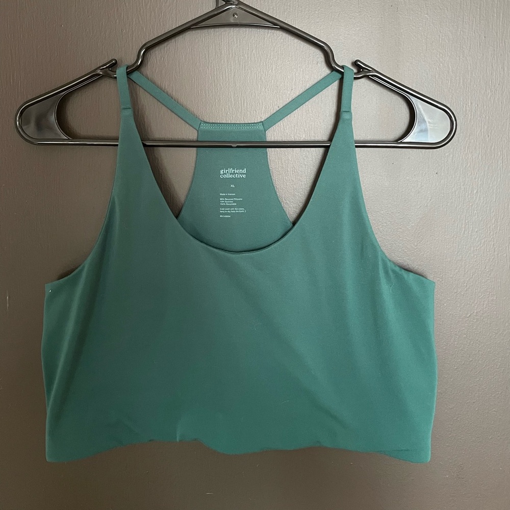 Girlfriend Collective Cleo Sports Bra in Biome